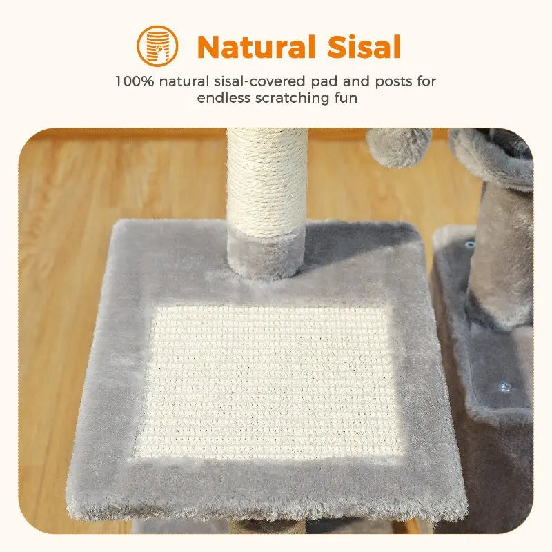 CAT TREE TOWER FOR INDOOR CATS - Attic Puppy