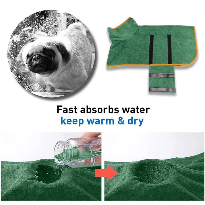 ABSORBENT DRYING COAT - Attic Puppy