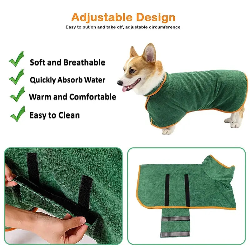 ABSORBENT DRYING COAT - Attic Puppy