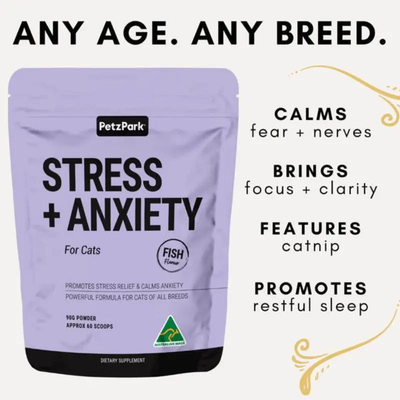 STRESS ANXIETY FOR CATS FISH FLAVOR - Attic Puppy