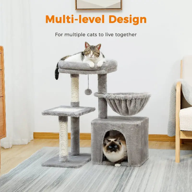 CAT TREE TOWER FOR INDOOR CATS - Attic Puppy