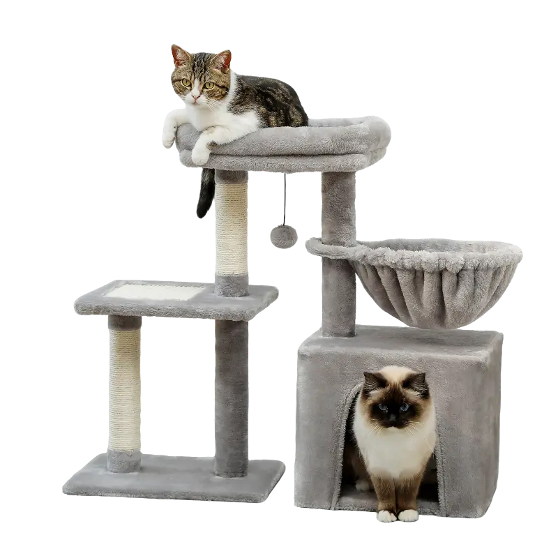 CAT TREE TOWER FOR INDOOR CATS - Attic Puppy