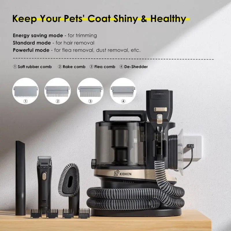 3.5L Pet Grooming Vacuum Kit - Attic Puppy