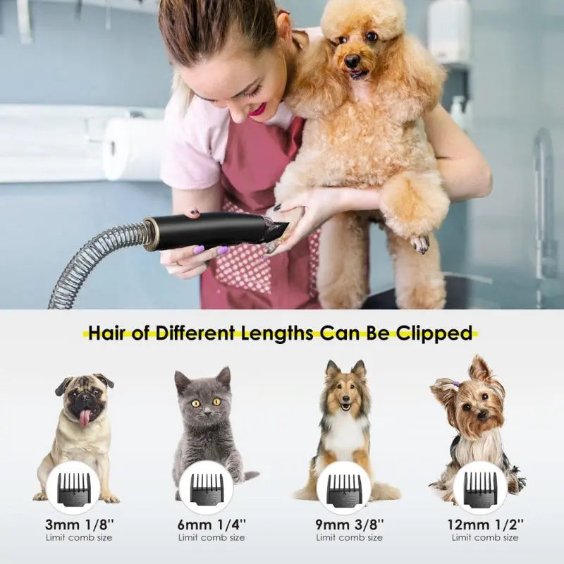 3.5L Pet Grooming Vacuum Kit - Attic Puppy