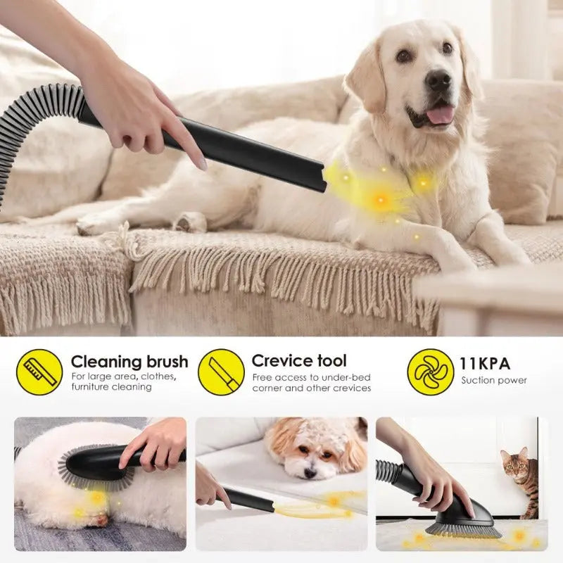 3.5L Pet Grooming Vacuum Kit - Attic Puppy